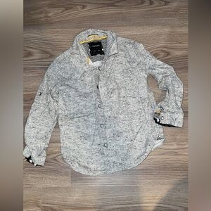 Denim & Flower Light Gray Casual Button-Down Shirt